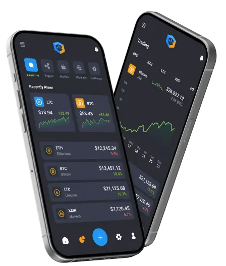 Moor Captron trading app on smartphones